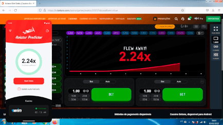 Aviator Predictor confidence level screen